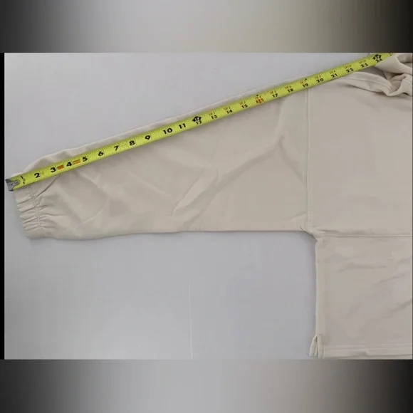 Champion Hoodie Sweatshirt Cropped Sz S Soft Touch Gym Minimalist White Casual‌ - Picture 9 of 11